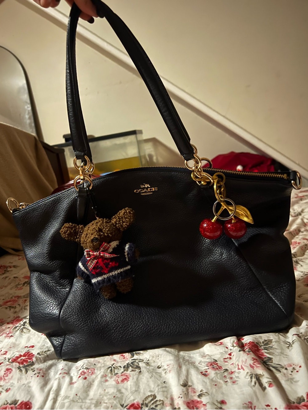 Coach Pebbled Leather Tote Bag